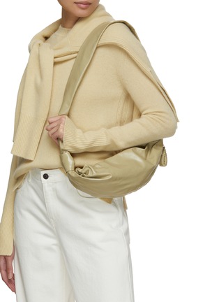 Figure View - Click To Enlarge - LEMAIRE - Small Croissant Leather Crossbody Bag