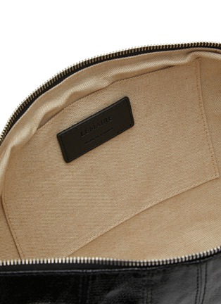 Detail View - Click To Enlarge - LEMAIRE - Medium Croissant Coated Cotton Crossbody Bag