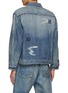 Back View - Click To Enlarge - FDMTL - Small Patch Distressed Denim Jacket