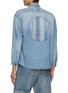 Back View - Click To Enlarge - FDMTL - Distressed Patch Washed Demin Shirt