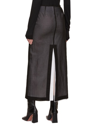 Back View - Click To Enlarge - FABIANA FILIPPI - Layered Cotton Pencil Skirt