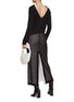 Figure View - Click To Enlarge - FABIANA FILIPPI - Layered Cotton Pencil Skirt