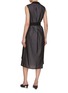 Back View - Click To Enlarge - FABIANA FILIPPI - Belted Trench Cotton Wrap Dress