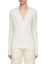 Main View - Click To Enlarge - FABIANA FILIPPI - Layered Cotton Silk Knitted Cardigan