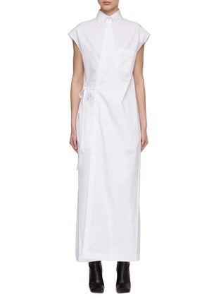 Main View - Click To Enlarge - FABIANA FILIPPI - Tie Waist Cotton Shirt Dress