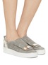 Figure View - Click To Enlarge - SERGIO ROSSI - SR1 Addict Leather Slip-On Sneakers
