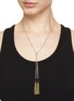 Figure View - Click To Enlarge - MARIE LAURE CHAMOREL - N° 359 Gold Grey Necklace