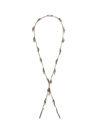 Main View - Click To Enlarge - MARIE LAURE CHAMOREL - Sterling Silver Crystal Long Necklace