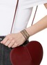 Figure View - Click To Enlarge - MARIE LAURE CHAMOREL - Sterling Silver Silk Yarn Bracelet