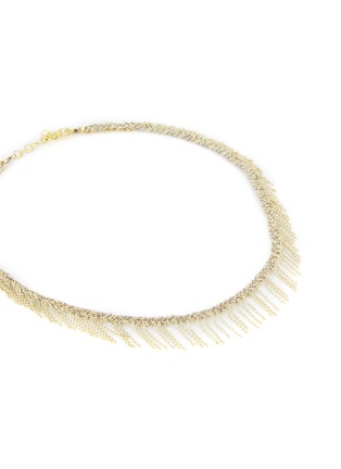 Detail View - Click To Enlarge - MARIE LAURE CHAMOREL - N° 182 Sterling Silver Lurex Thread Necklace