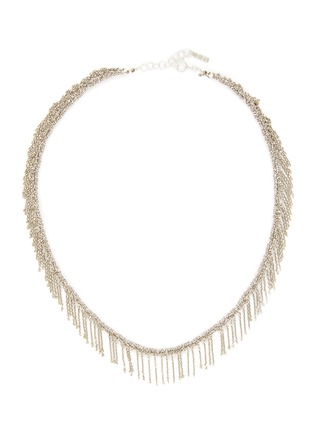 Main View - Click To Enlarge - MARIE LAURE CHAMOREL - N° 550 Sterling Silver Lurex Thread Necklace