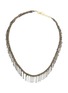 Main View - Click To Enlarge - MARIE LAURE CHAMOREL - Sterling Silver Crystal Lurex Woven Necklace