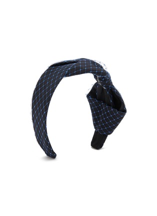 Figure View - Click To Enlarge - JENNIFER OUELLETTE - Side Bow Veiled Grosgrain Headband