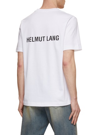 Back View - Click To Enlarge - HELMUT LANG - Logo Back Cotton Jersey T-Shirt