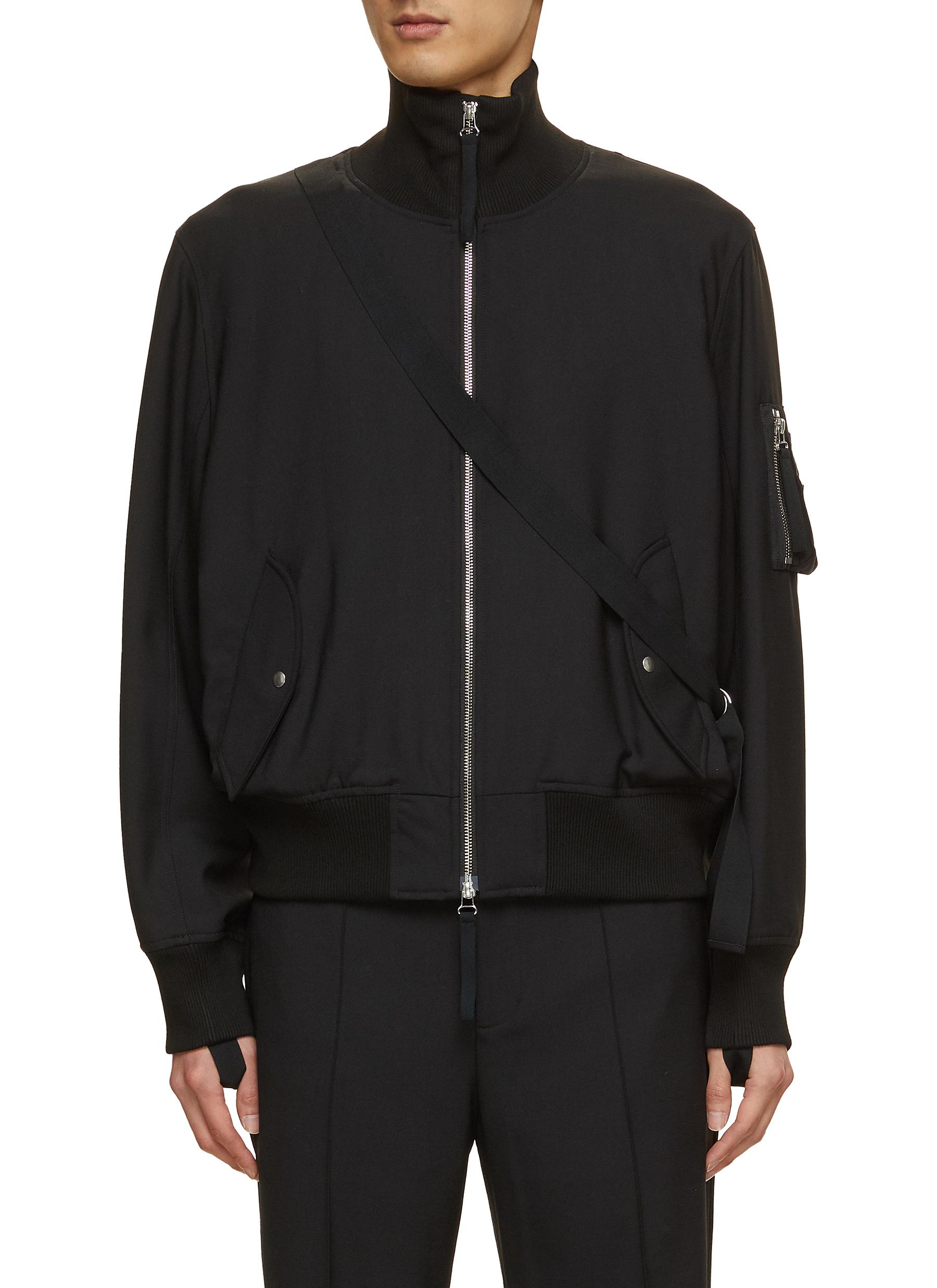 HELMUT LANG | Stretch Strap Detail Bomber | Men | Lane Crawford