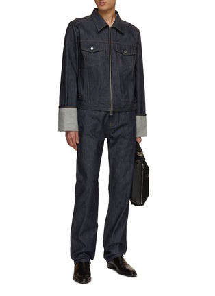 Figure View - Click To Enlarge - HELMUT LANG - Dark Wash Straight Leg Jeans