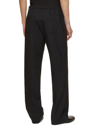 Back View - Click To Enlarge - HELMUT LANG - Pintuck Detail Straight Leg Pants