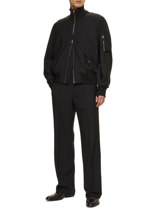 Figure View - Click To Enlarge - HELMUT LANG - Pintuck Detail Straight Leg Pants
