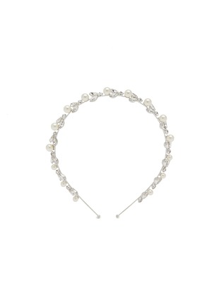Main View - Click To Enlarge - JENNIFER BEHR - Kiara Swarovski Crystal Pearl Embellished Metal Headband
