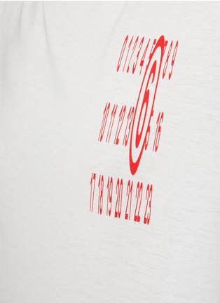  - MM6 MAISON MARGIELA - Logo Print Fitted Cotton T-Shirt