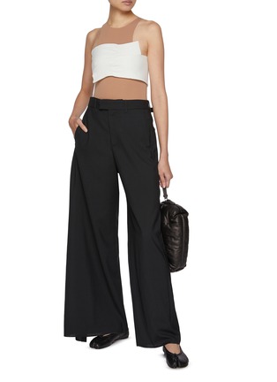 Figure View - Click To Enlarge - MM6 MAISON MARGIELA - Tailored Wrap Wool Pants