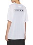Back View - Click To Enlarge - MM6 MAISON MARGIELA - Oversized Cotton Mesh T-Shirt