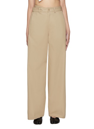 Main View - Click To Enlarge - MM6 MAISON MARGIELA - Wrap Cotton Chino Pants