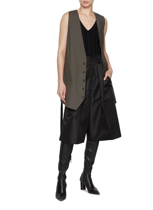 Figure View - Click To Enlarge - MM6 MAISON MARGIELA - Pleated Culottes