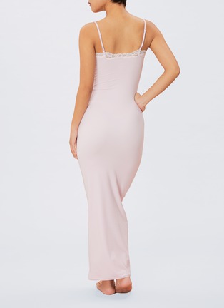 Back View - Click To Enlarge - SKIMS - Fits Everybody Lace Trim Maxi Slip Dress