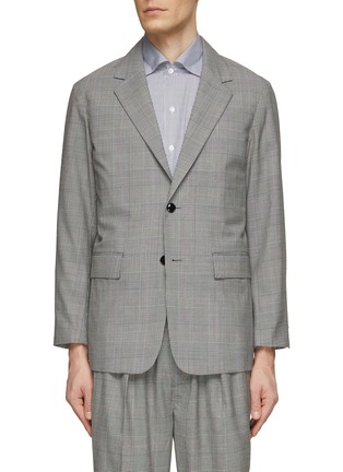 Main View - Click To Enlarge - TOMORROWLAND - Single Breasted Chequered Blazer