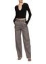 Figure View - Click To Enlarge - ALEXANDER WANG - Pinstripe Straight Leg Tailored Trousers