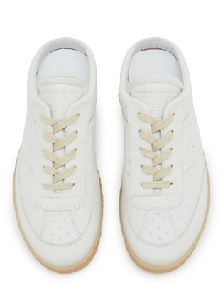 Detail View - Click To Enlarge - MM6 MAISON MARGIELA - Sabot Leather Sneakers