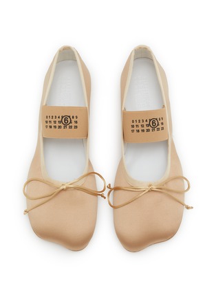 Detail View - Click To Enlarge - MM6 MAISON MARGIELA - Mary Jane Satin Ballet Shoes
