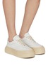 Figure View - Click To Enlarge - MM6 MAISON MARGIELA - Gambetta Platform Leather Sneakers