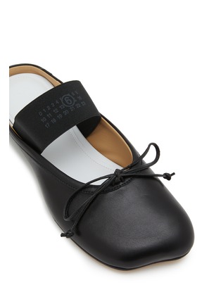 Detail View - Click To Enlarge - MM6 MAISON MARGIELA - Anatomic Mary Jane Leather Slippers