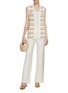 Figure View - Click To Enlarge - CRUSH COLLECTION - 3D Striped Knit Waistcoat