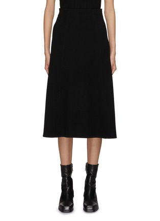 Main View - Click To Enlarge - CRUSH COLLECTION - Ribbed Midi Skirt