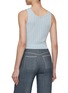 Back View - Click To Enlarge - CRUSH COLLECTION - Pearl Embellished Cropped Tank Top