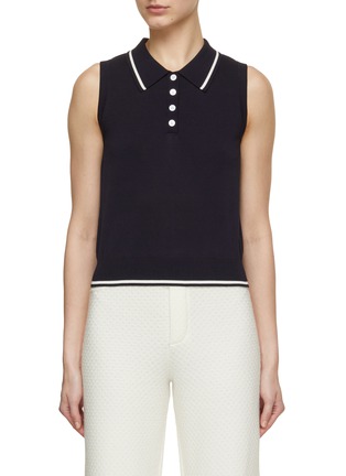 Main View - Click To Enlarge - CRUSH COLLECTION - Sailor Polo Tank Top