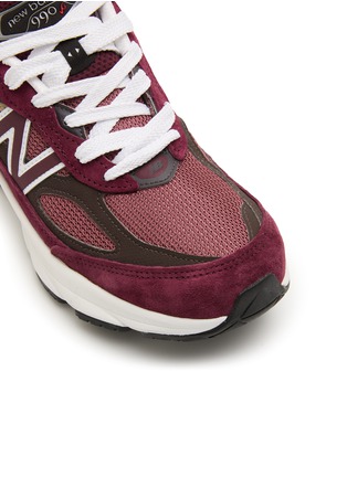 Detail View - Click To Enlarge - NEW BALANCE - 990v6 Suede Mesh Sneakers