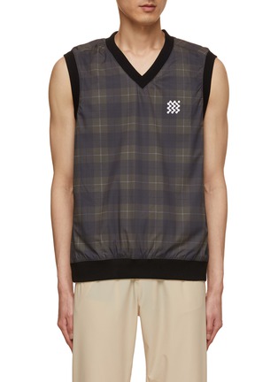 Main View - Click To Enlarge - MANORS - Reversible V-Neck Logo Vest