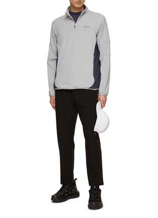 Figure View - Click To Enlarge - MANORS - Quarter Zip Stand Collar Training Top