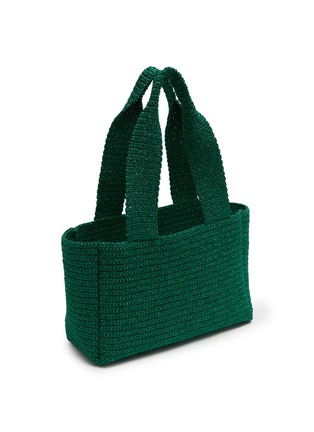 Detail View - Click To Enlarge - MIZELE - Large Muze Crocheted Lurex Tote Bag