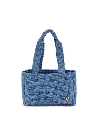 Main View - Click To Enlarge - MIZELE - Small Muze Crocheted Lurex Tote Bag
