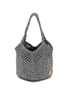 Main View - Click To Enlarge - MIZELE - Extra Small Carré Crocheted Lurex Bucket Bag