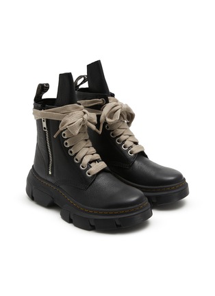 Detail View - Click To Enlarge - RICK OWENS  - X Dr Martens Turbowpn High Top Sneakers