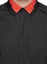 Detail View - Click To Enlarge - GIVENCHY - Contrast collar trim poplin shirt