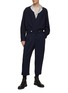 Figure View - Click To Enlarge - RE: BY MAISON SANS TITRE - Double Pleated Tapered Cropped Wool Pants