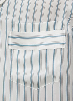  - RE: BY MAISON SANS TITRE - Striped Silk Shirt
