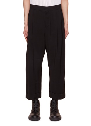 Main View - Click To Enlarge - RE: BY MAISON SANS TITRE - Pleated Tapered Cropped Pants